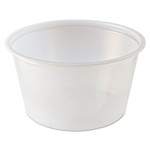 Fabri-Kal Portion Cups, 2 oz, Plastic, Clear, 250/Sleeve, 10 Sleeves/Carton Product Image 