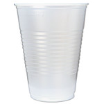 Fabri-Kal RK Ribbed Cold Drink Cups, 16 oz, Plastic, Translucent, 50/Sleeve, 20 Sleeves/Carton Product Image 