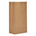 Ross & Wallace Paper Products Grocery Paper Bags, #8 Size, Heavy-Duty, 6" x 3.88" x 12.5", Natural, 500/Bundle Product Image 