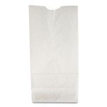 Ross & Wallace Paper Products Grocery Paper Bags, #2 Size, 4.13" x 2.63" x 7.88", White, 500/Bundle Product Image 