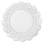Hoffmaster Cambridge Lace Doilies, Round, 10", White, 1,000/Carton Product Image 