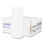Inteplast Group High-Density Commercial Can Liners, 55 gal, 17 mic, 36" x 60", Clear, Interleaved Roll, 25 Bags/Roll, 8 Rolls/Carton Product Image 