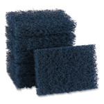 Boardwalk Extra Heavy-Duty Scouring Pad, 3.5 x 5, Dark Blue, 20/Carton Product Image 