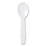 AmerCareRoyal Polystyrene Taster Spoons, Plastic, 3", White, 3,000/Carton Product Image 