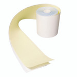 AmerCareRoyal No Carbon Register Rolls, 3" x 90 ft, White/Yellow, 30/Carton Product Image 