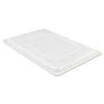 Rubbermaid Commercial Food/Tote Box Lids, 26 x 18, White, Plastic Product Image 
