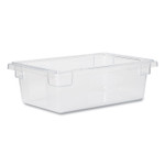 Rubbermaid Commercial Food/Tote Boxes, 3.5 gal, 18 x 12 x 6, Clear, Plastic Product Image 