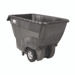 Rubbermaid Commercial 0.75 cu yd Structural Foam Tilt Truck, Standard Duty, 1,000 lb Capacity, Black Product Image 