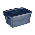Rubbermaid Roughneck Storage Box, 3 gal, 10.63" x 15.69" x 7", Dark Indigo Metallic Product Image 