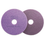 Scotch-Brite Diamond Floor Pads, 20" Diameter, Purple, 5/Carton Product Image 