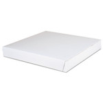 SCT Lock-Corner Pizza Boxes, 14 x 14 x 1.88, White, Paper, 100/Carton Product Image 