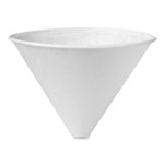SOLO Bare Eco-Forward Treated Paper Funnel Cups, 6 oz, White, 250/Bag, 10/Carton Product Image 