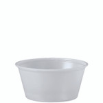 Dart Polystyrene Portion Cups, 3.25 oz, Plastic, Translucent, 250/Bag, 10 Bags/Carton Product Image 
