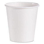 SOLO Single-Sided Poly Paper Hot Cups, 10 oz, White, 1,000/Carton Product Image 