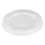 SOLO Straw-Slot Cold Cup Lids, Fits 10 oz Cold Cups, Plastic, Translucent, 2,000/Carton Product Image 