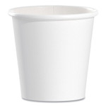 SOLO Single-Sided Poly Paper Hot Cups, 4 oz, White, 50 Bag, 20 Bags/Carton Product Image 