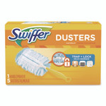 Swiffer Dusters Starter Kit, Dust Lock Fiber, 6" Handle, Blue/Yellow Product Image 
