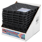 San Jamar Versa-Mat Bar-Shelf Liner, Plastic, 12w x 12d x 0.25h, Black, 24/Carton Product Image 