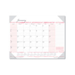 House of Doolittle Recycled Monthly Desk Pad Calendar, Breast Cancer Awareness Artwork, 22 x 17, Black Binding/Corners,12-Month (Jan-Dec): 2024 View Product Image