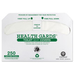 HOSPECO Health Gards Green Seal Recycled Toilet Seat Covers, 14.25 x 16.75, White, 250/Pack, 4 Packs/Carton Product Image 