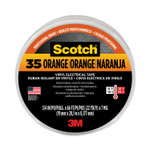 3M Scotch 35 Vinyl Electrical Color Coding Tape, 3" Core, 0.75" x 66 ft, Orange Product Image 