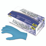 MCR Safety Disposable Nitrile Gloves, Large, 4 mil, Powder-Free, 100/Box Product Image 