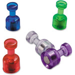 Officemate Push Pin Magnets - Translucent - 10 / Pack Product Image 