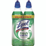 LYSOL Brand Cling and Fresh Toilet Bowl Cleaner, Forest Rain Scent, 24 oz, 2/Pack Product Image 