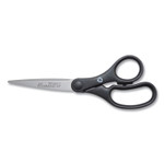 Westcott KleenEarth Basic Plastic Handle Scissors, 7" Long, 2.8" Cut Length, Straight Black Handle Product Image 