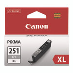Canon 6452B001 (CLI-251XL) ChromaLife100+ High-Yield Ink, 3,350 Page-Yield, Gray Product Image 