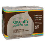 Seventh Generation Natural Unbleached 100% Recycled Paper Kitchen Towel Rolls, 2-Ply, 11 x 9, 120/Roll, 6 Rolls/Pack Product Image 
