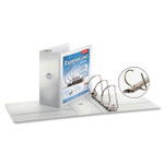 Expressload Clearvue Locking D-Ring Binder, 3 Rings, 5" Capacity, 11 X 8.5, White (CRD49150) Product Image 