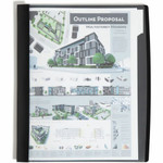 Smead Letter Report Cover - 8 1/2" x 11" - Polypropylene - Black Product Image 