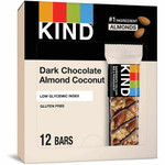 KIND Dark Chocolate Almond Coconut Nut Bars - Gluten-free, Non-GMO, Sodium-free, Cholesterol-free, Fat-free, Individually Wrapped - Dark Chocolate Almond Coconut - 1.40 oz Box Product Image 