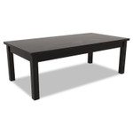 Alera Valencia Series Occasional Table, Rectangle, 47.25w x 19.13d x 16.38h, Black Product Image 