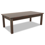 Alera Valencia Series Occasional Table, Rectangle, 47.25w x 19.13d x 16.38h, Mahogany Product Image 