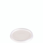 SOLO Non-Vented Cup Lids, Fits 6 oz Hot Cups/2 oz to 4 oz Food Containers, Plastic, Translucent, 1,000/Carton Product Image 