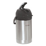 BUNN 2.5 Liter Lever Action Airpot, Stainless Steel/Black Product Image 