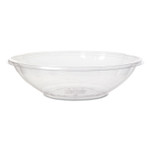 Salad Bowls with Lids, Squat, 64 oz, 9.5 Diameter x 3.2 h, Clear, Plastic, 150/Carton (ECOEPSBS64) Product Image 