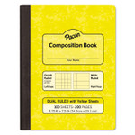 Pacon Composition Book, Wide/Legal Rule, Yellow Cover, (100) 9.75 x 7.5 Sheets Product Image 