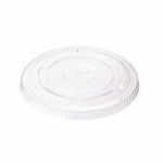 Dixie Cold Drink Cup Lids, Fits 16 oz Plastic Cold Cups, Clear, 100/Sleeve, 10 Sleeves/Carton Product Image 