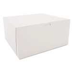 SCT White One-Piece Non-Window Bakery Boxes, 12 x 12 x 6, White, Paper, 50/Carton Product Image 