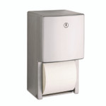 Bobrick ConturaSeries Two-Roll Tissue Dispenser, 6.08 x 5.94 x 11, Stainless Steel Product Image 