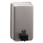 Bobrick ClassicSeries Surface-Mounted Soap Dispenser, 40 oz, 4.75 x 3.5 x 8.13, Stainless Steel Product Image 
