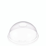 Dart Ultra Clear Dome Cold Cup Lids, Fits 16 oz to 24 oz Cold Cups, Plastic, Clear, 1,000/Carton Product Image 