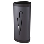 Alba Triangular Umbrella Stand, Steel/Plastic, 10.25w x 10.25d x 23.67h, Black Product Image 