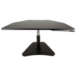 Victor High Rise Adjustable Stand-Up Desk Converter, 28" x 23" x 12" to 16.75", Black Product Image 