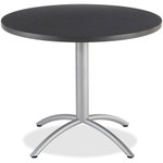 Iceberg CafeWorks 36" Round Cafe Table - Melamine Round Top - Powder Coated Base - 1.13" Table Top Thickness x 36" Table Top Diameter - 30" Height - Assembly Required Product Image 