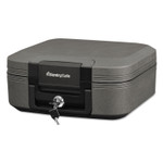 Waterproof Fire-Resistant Chest, 0.28 Cu Ft, 15.4w X 14.3d X 6.6h, Charcoal Gray (SENCFW20201) Product Image 