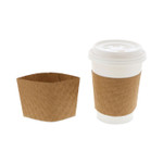 Pactiv Evergreen Hot Cup Sleeve, Fits 10 oz to 24 oz Cups, Brown, 1,000/Carton Product Image 
